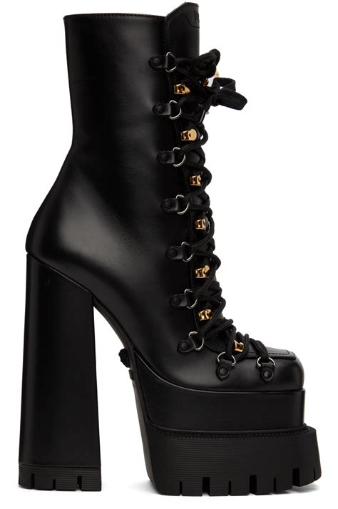 versace black boots|versace boots platform.